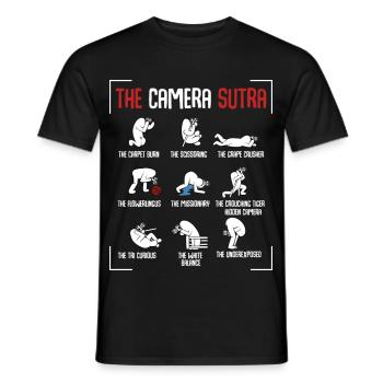 Fotograf - Männer T-Shirt - Schwarz - Vorne - AI Model Male 178 light (178cm)