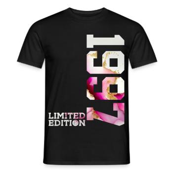 29TH BIRTHDAY 29 YEARS LIMITED EDITION 1997 - Men's T-Shirt - black - Front - AI Model Male 178 light (178cm)