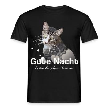 Gute Nacht Shirt Schlafshirt - Männer T-Shirt - Schwarz - Vorne - AI Model Male 178 light (178cm)