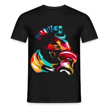 Konzentrierter Anästhesist Klinikalltag - Männer T-Shirt - Schwarz - Vorne - AI Model Male 178 light (178cm)