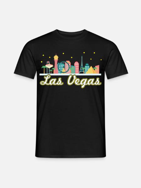 Las Vegas Strip - Männer T-Shirt - Schwarz