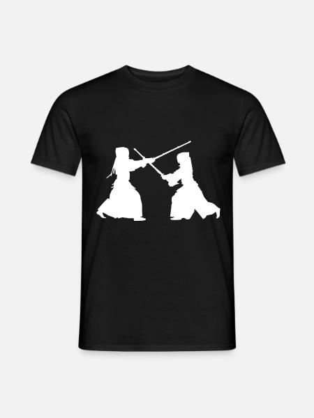 Diszipliniertes Kendo Bambusschwert - Männer T-Shirt - Schwarz
