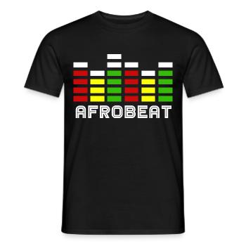 Rhythmischer Afro Beat Trommelkreis - Männer T-Shirt - Schwarz - Vorne - AI Model Male 178 light (178cm)