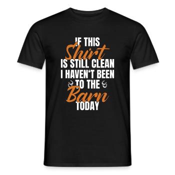 Pferdebesitzer Stall Shirt Pferdestall Pferdemist - Männer T-Shirt - Schwarz - Vorne - AI Model Male 178 light (178cm)