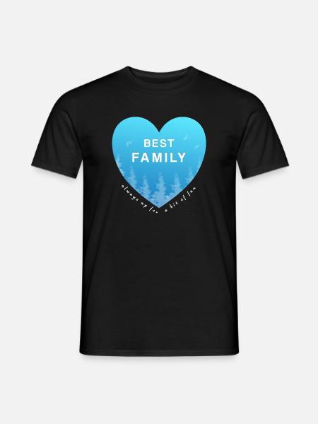 beste family - Männer T-Shirt - Schwarz
