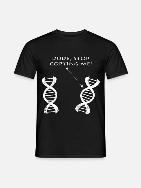 Biologie Lustige Sprüche DNA Biologen Geschenk - Männer T-Shirt - Schwarz
