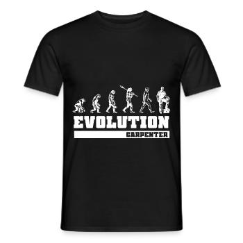 Kerniger Zimmermann Dachstuhl - Männer T-Shirt - Schwarz - Vorne - AI Model Male 178 light (178cm)