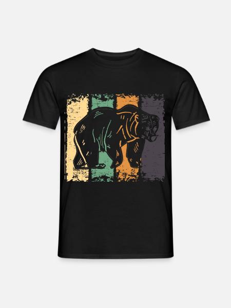 Bär - Männer T-Shirt - Schwarz
