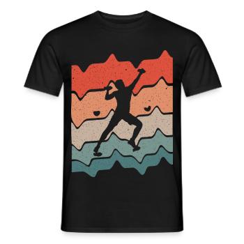 Bouldern Kletterer Kletterhalle Klettern - Männer T-Shirt - Schwarz - Vorne - AI Model Male 178 light (178cm)