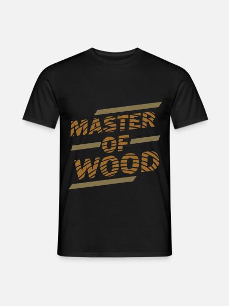 Handfester Schreiner Werkzeugkiste - Männer T-Shirt - Schwarz