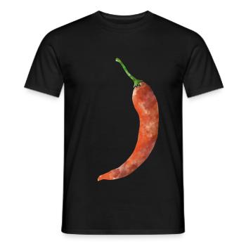 Chilli - Männer T-Shirt - Schwarz - Vorne - AI Model Male 178 light (178cm)
