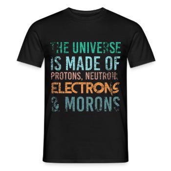 Physikstudent Physiker Physik Science Wissenschaft - Männer T-Shirt - Schwarz - Vorne - AI Model Male 178 light (178cm)