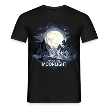 Under The Moonlight - Men's T-Shirt - black - Front - AI Model Male 178 light (178cm)