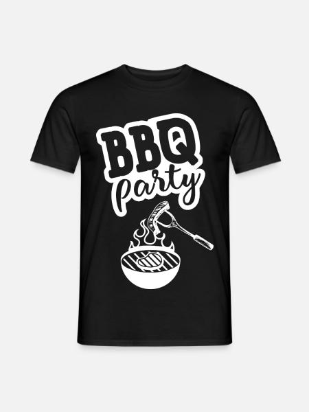 BBQ PARTY Kitchen Apron - Men's T-Shirt - black