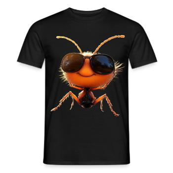 Ameise Waldameise Feuerameise Insekt Süße Ameisen - Männer T-Shirt - Schwarz - Vorne - AI Model Male 178 light (178cm)