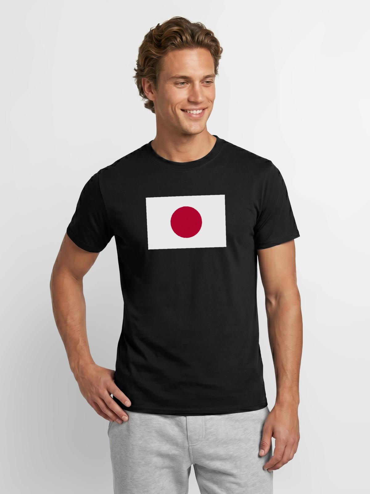 Japan - Männer T-Shirt - Schwarz - Vorne - AI Model Male 178 light (178cm)