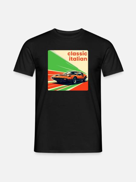 Classic Italian Sportscar - Men's T-Shirt - black