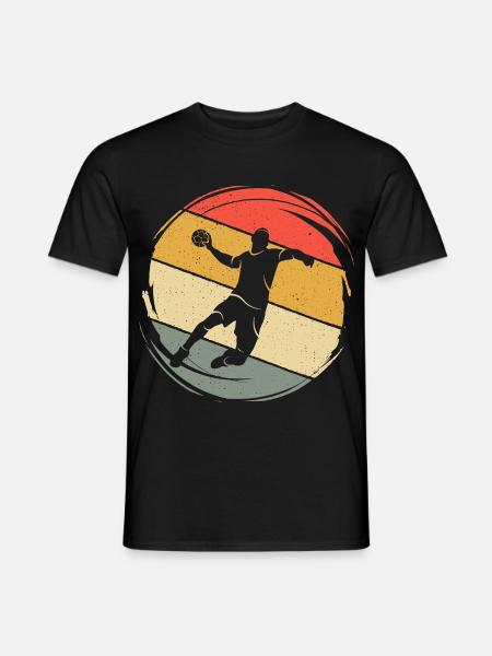 Handball Spieler Handballspieler Handballer - Männer T-Shirt - Schwarz
