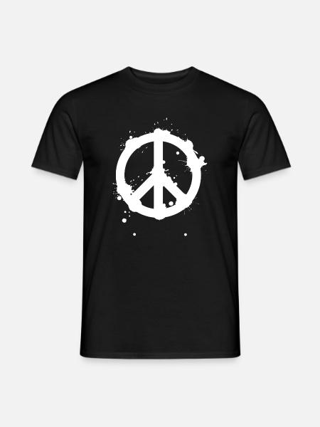 Peace Splash Guerrilla Print Style - Men's T-Shirt - black