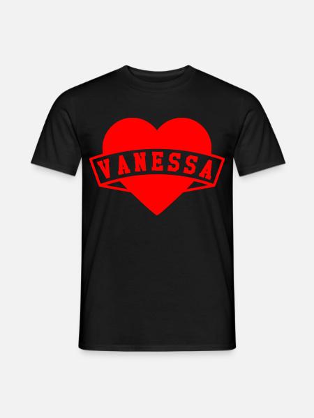 Vanessa Herzen - Männer T-Shirt - Schwarz