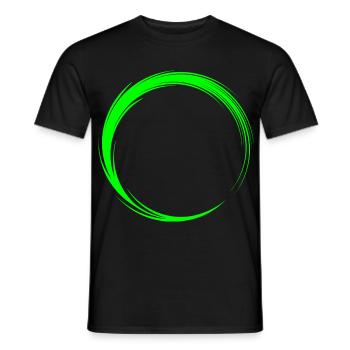 Kreis Symbol Form - Männer T-Shirt - Schwarz - Vorne - AI Model Male 178 light (178cm)