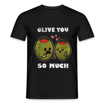 Knorriger Olivenbaum Mittelmeer - Männer T-Shirt - Schwarz - Vorne - AI Model Male 178 light (178cm)