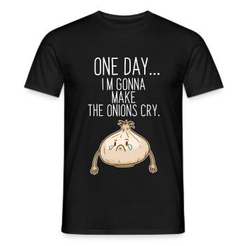 Tränenreiche Zwiebel Heulsuse - Männer T-Shirt - Schwarz - Vorne - AI Model Male 178 light (178cm)