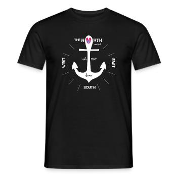 Anker Norwegen Urlaub - Männer T-Shirt - Schwarz - Vorne - AI Model Male 178 light (178cm)
