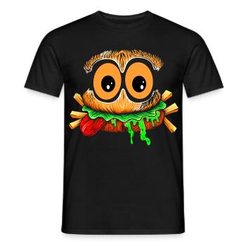 Der schreckliche Snack - Männer T-Shirt - Schwarz - Vorne - AI Model Male 178 light (178cm)