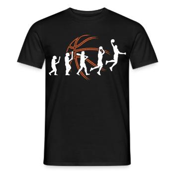 Basketball Spieler Dunking Basketballer Sequenz - Männer T-Shirt - Schwarz - Vorne - AI Model Male 178 light (178cm)