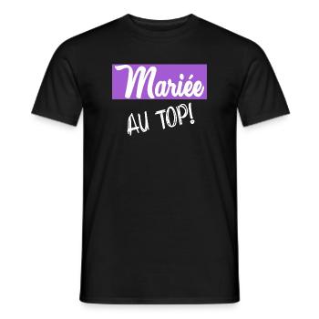 Junggesellinnenabschied. HOCHZEIT - Männer T-Shirt - Schwarz - Vorne - AI Model Male 178 light (178cm)
