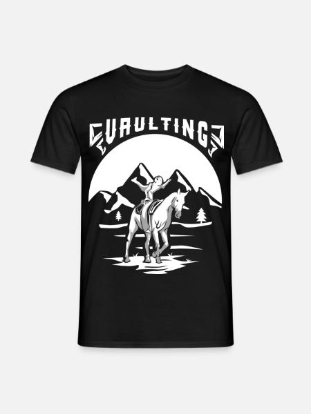 Kühne Voltigierakrobatin Turnier - Männer T-Shirt - Schwarz