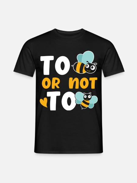 Biene oder nicht Biene - Männer T-Shirt - Schwarz