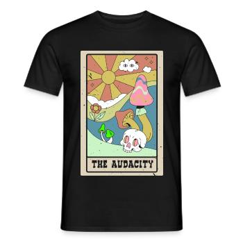 Die Kühnheit Tarotkarte Schamane Wahrsagerei - Männer T-Shirt - Schwarz - Vorne - AI Model Male 178 light (178cm)
