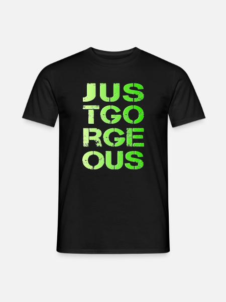 einfach toll gorgeous spitze - Männer T-Shirt - Schwarz