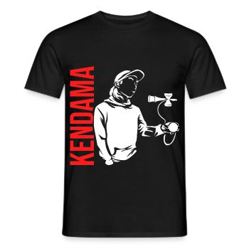 Flinkes Kendama Geschicklichkeitsspiel - Männer T-Shirt - Schwarz - Vorne - AI Model Male 178 light (178cm)