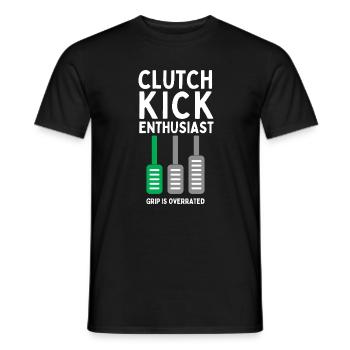 Clutch Kick Enthusiast - Männer T-Shirt - Schwarz - Vorne - AI Model Male 178 light (178cm)