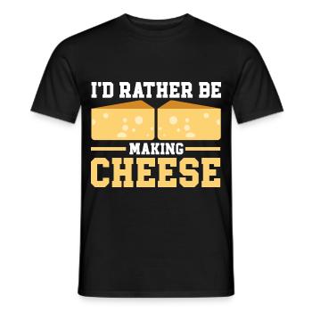 Cheese Making Cheese Lover - Männer T-Shirt - Schwarz - Vorne - AI Model Male 178 light (178cm)