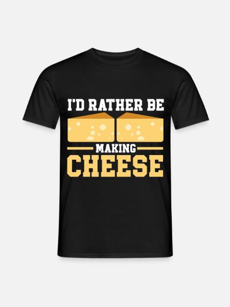 Cheese Making Cheese Lover - Men's T-Shirt - black