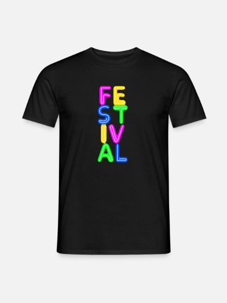 Festival - Männer T-Shirt - Schwarz