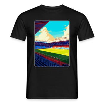 Affiche de voyage souvenir du stade de Selhurst Park WPA - T-shirt homme - noir - Devant - AI Model Male 178 light (178cm)