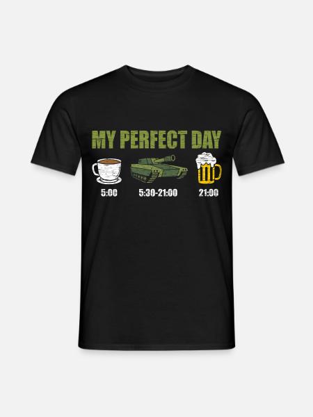 Panzer Panzerfahrer Bundeswehr Armee - Männer T-Shirt - Schwarz