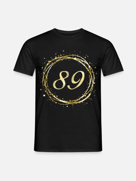 89 - Männer T-Shirt - Schwarz
