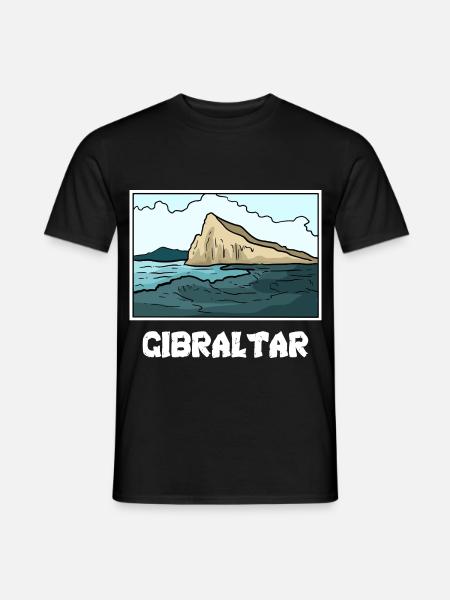 Neugierige Berberaffen Gibraltar - Männer T-Shirt - Schwarz