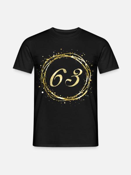 63 - Männer T-Shirt - Schwarz