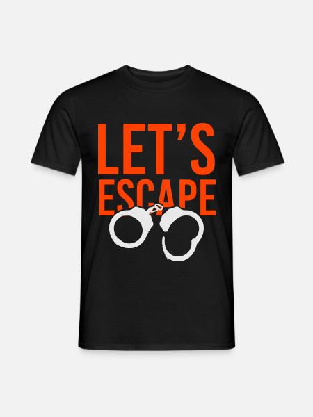 Gefängnis Gefängnisausbruch Gefangener Flüchten - Männer T-Shirt - Schwarz