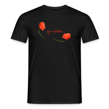 my valentine Valentin - Männer T-Shirt - Schwarz - Vorne - AI Model Male 178 light (178cm)