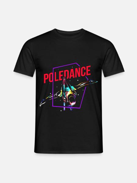 Feuriger Pole Dance Junggesellenabschied - Männer T-Shirt - Schwarz