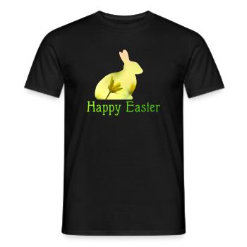 Happy Easter - Männer T-Shirt - Schwarz - Vorne - AI Model Male 178 light (178cm)