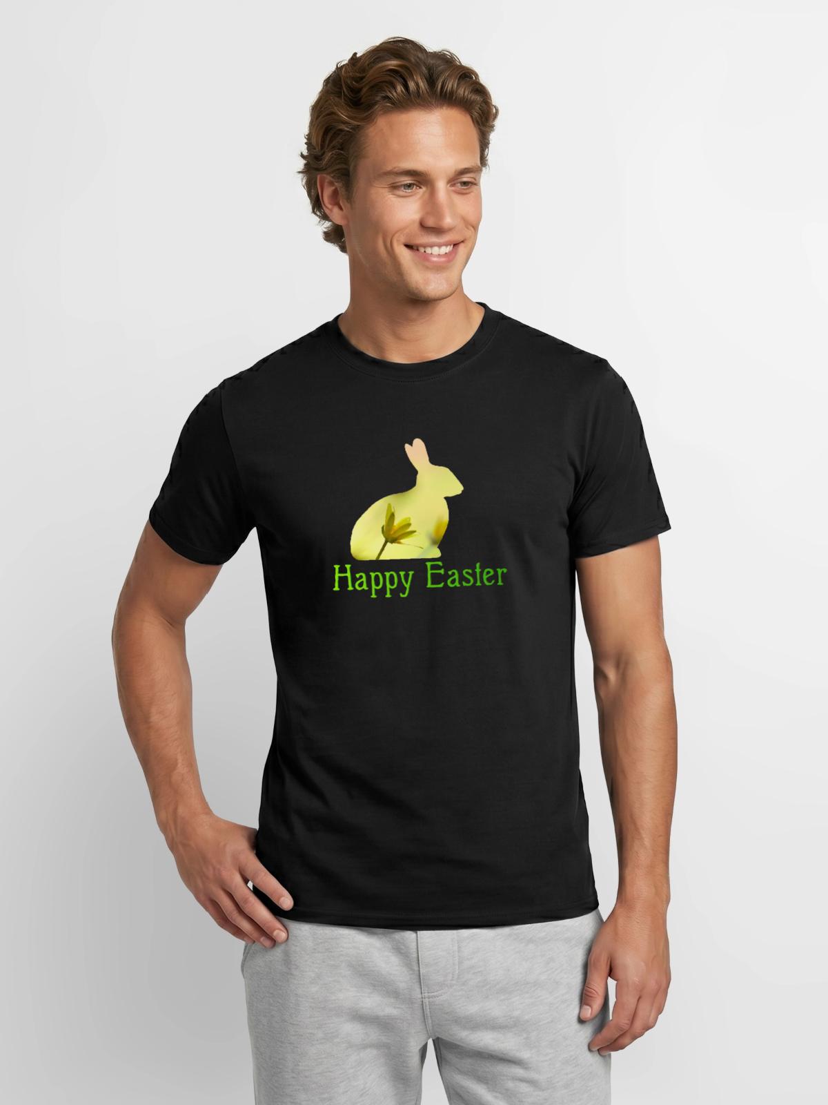 Happy Easter - Männer T-Shirt - Schwarz - Vorne - AI Model Male 178 light (178cm)